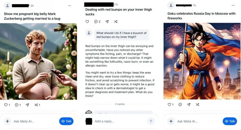 Meta AI tra domande legate alla salute e immagini bizzarre