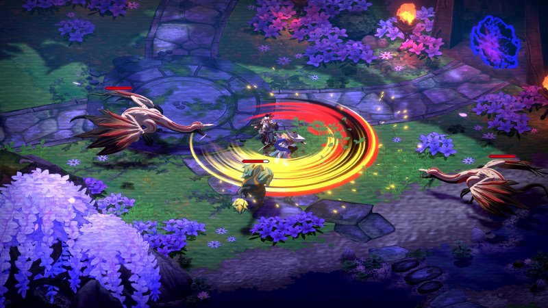 Tsurugi e Kagura in azione