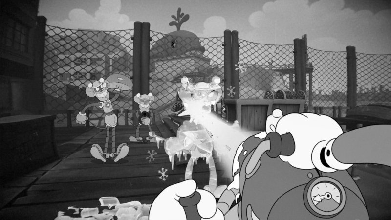 Un'arma congelante in Mouse: P.I. for Hire