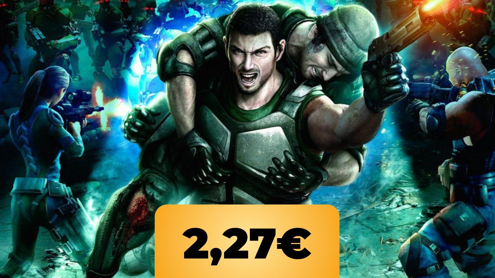 due personaggi di Binary Domain e il prezzo di 2,27€