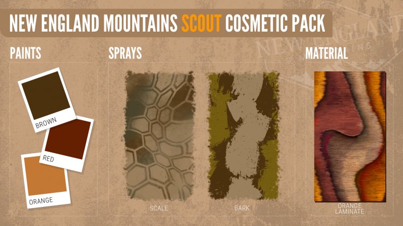 I colori del New England Scout Cosmetic Pack