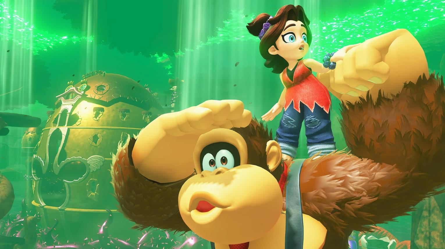 Una scena di Donkey Kong Bananza