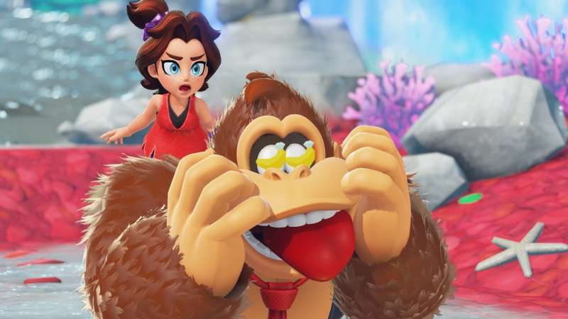 Un'immagine che evidenzia bene le diverse priorità di Donkey Kong e Pauline Un'immagine che evidenzia bene le diverse priorità di Donkey Kong e Pauline