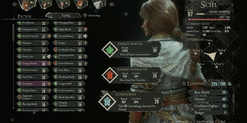 Il menu dei Picto è bello lungo, ma le regole alla base della nomenclatura aiutano ad orientarsi. Volete più PA? Cercate energizzante