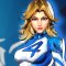 Il cosplay di Sue Storm da Melamori mostra la Donna Invisibile nel costume visto anche in Marvel Rivals