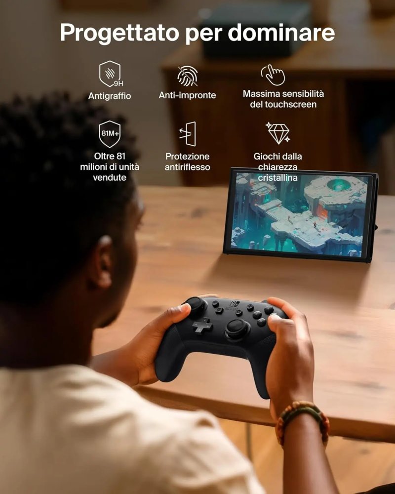 La pellicola protettiva per Nintendo Switch 2