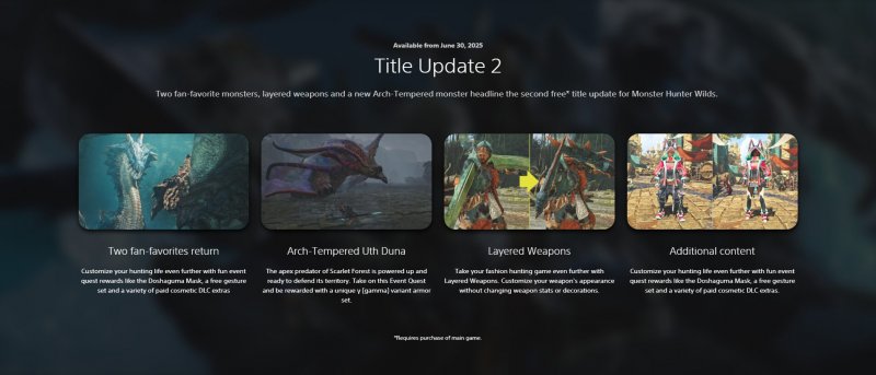 Un riepilogo generale dei contenuti del Title Update 2 di Monster Hunter Wilds Un riepilogo generale dei contenuti del Title Update 2 di Monster Hunter Wilds