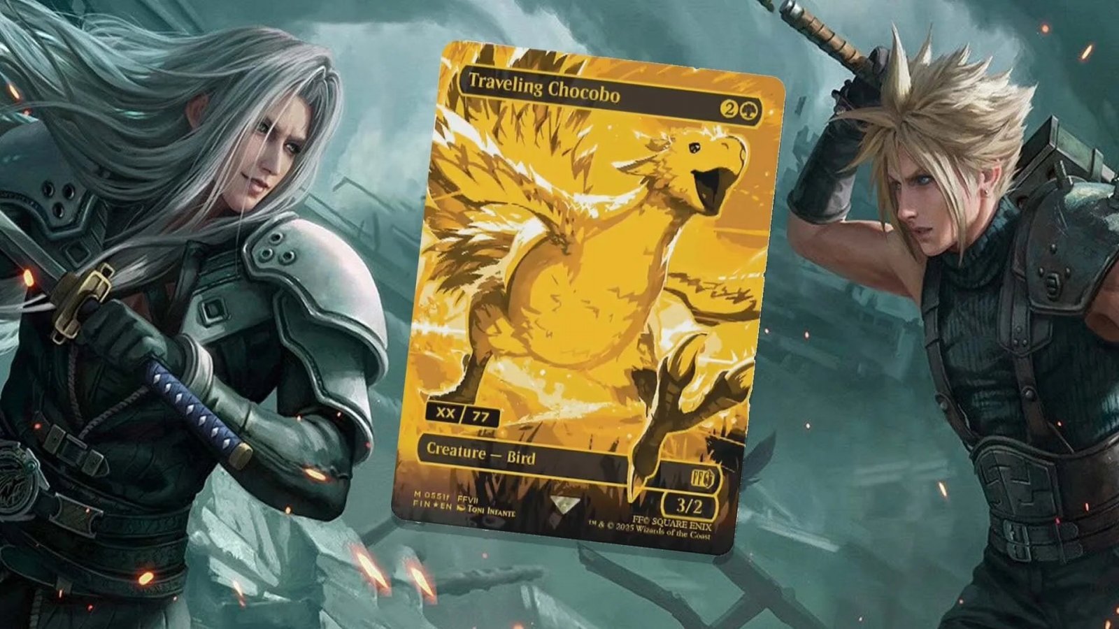 La carta del Golden Chocobo di Magic: The Gathering