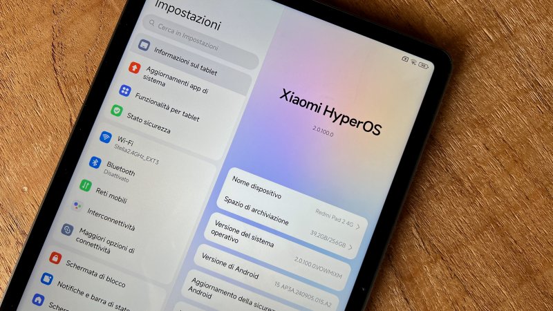 Il software di Redmi Pad 2 4G è completo quanto basta