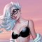 MJ e Black Cat nei cosplay di missbri e candylion in costume da bagno sono in stile Marvel Swimsuit Special