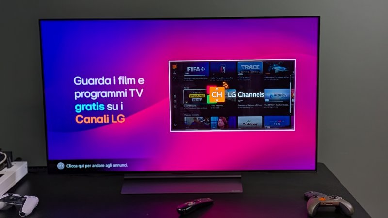 La pubblicità che compare ormai da un po' sui TV LG