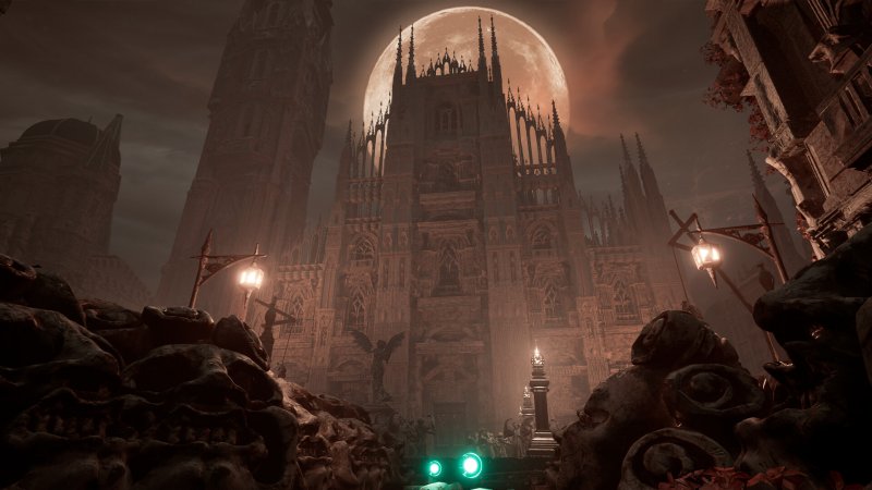 Sì, quella sullo sfondo è proprio la versione del Duomo di Milano secondo Crossfall Games