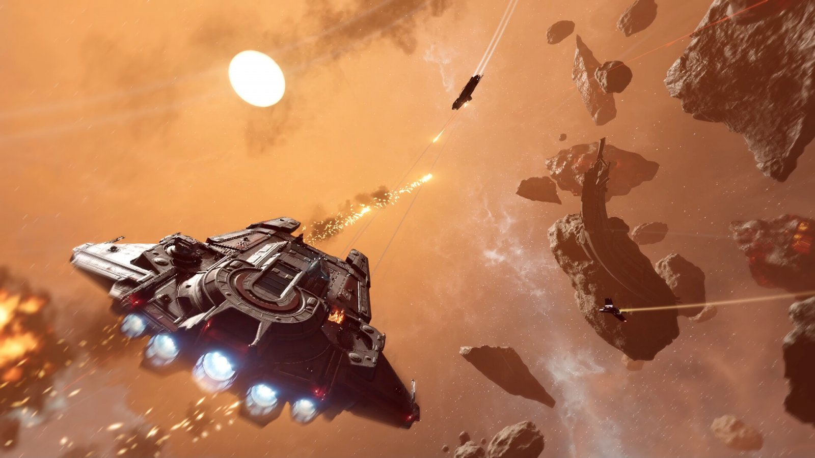 Una delle astronavi di Jump Ship