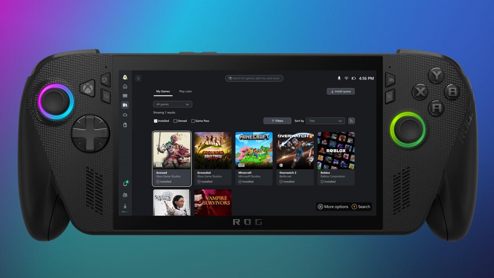 L'interfaccia di Xbox su PC