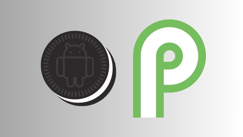 Loghi Android 8 Oreo e Android 9 Pie