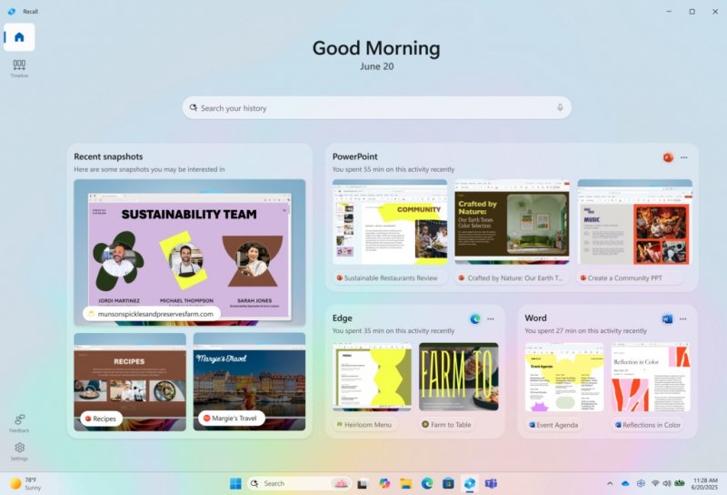 La nuova homepage di Recall La nuova homepage di Recall