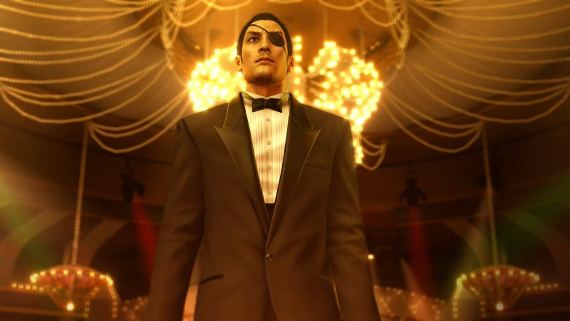 Goro Majima nelle vesti di direttore del Cabaret Grand in Yakuza 0: Director's Cut Goro Majima nelle vesti di direttore del Cabaret Grand in Yakuza 0: Director's Cut