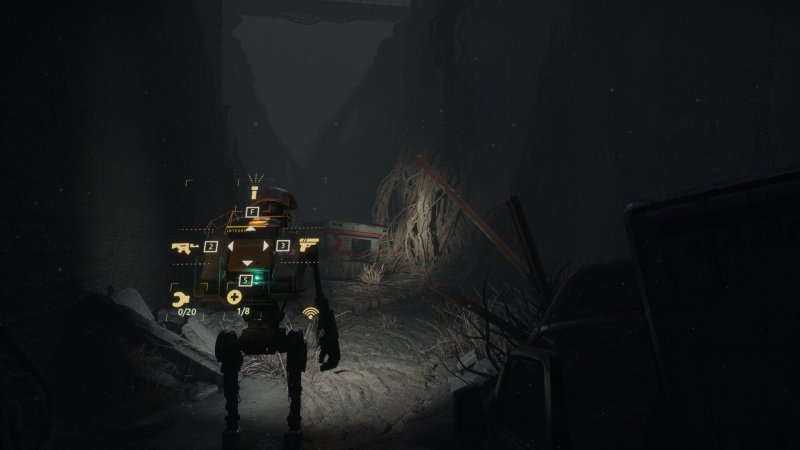 L'interfaccia di M.I.N.S.K. Robotics è molto simile a quella di Dead Space e ci è piaciuta molto nella sua semplicità