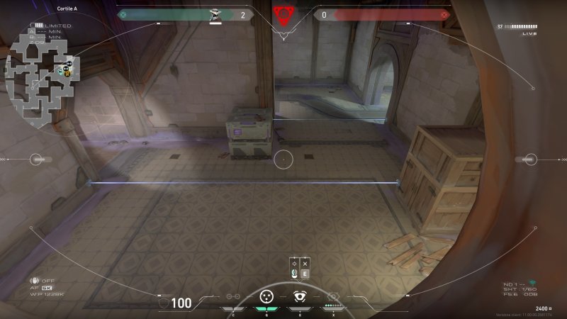 Il Sito A visto dall'apertura in alto attraverso una telecamera di Cypher