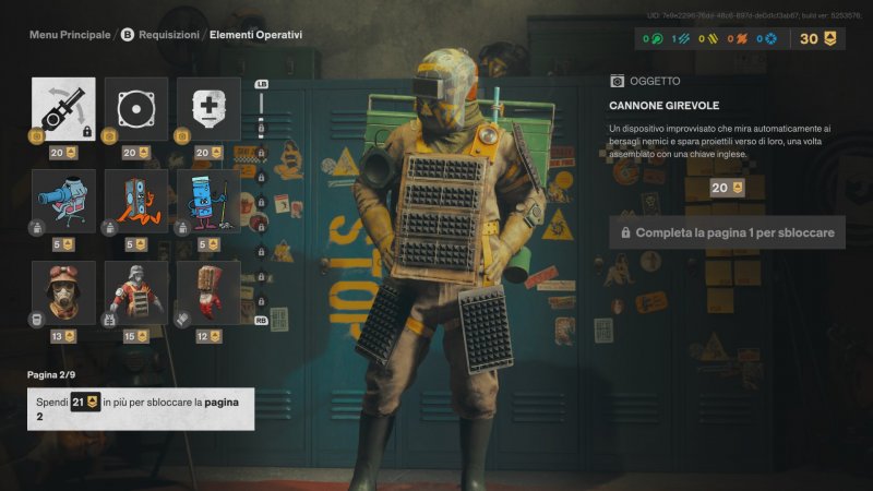 La schermata delle Requisizioni in FBC: Firebreak La schermata delle Requisizioni in FBC: Firebreak