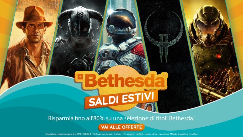 La locandina dei saldi estivi di Bethesda