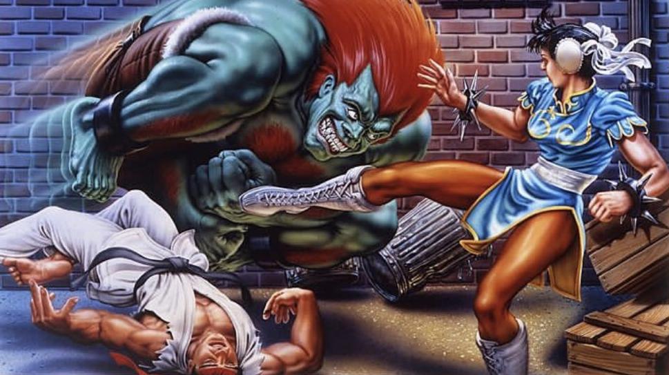 La copertina originale di Street Fighter 2