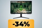Monitor da gaming Samsung da 27' con refresh rate da 240Hz e tempo di risposta di 1ms in maxi sconto - Notizia