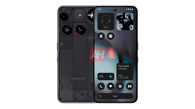 I render di Nothing Phone (3)