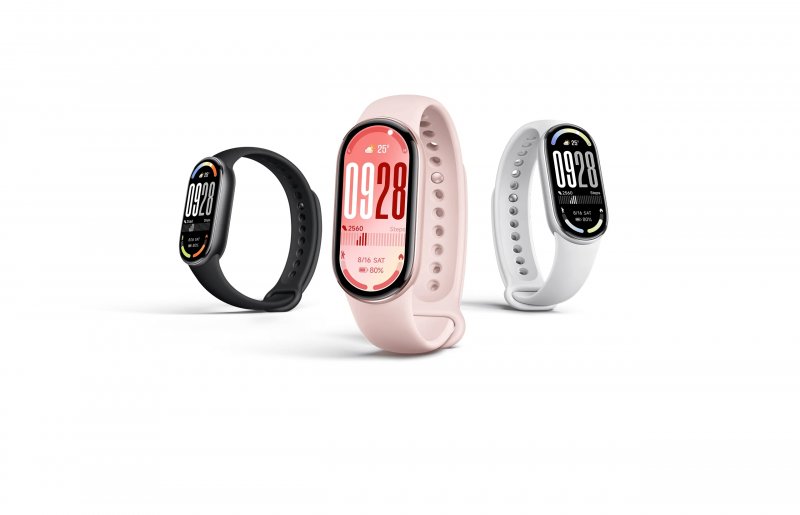 Le tre colorazioni standard di Xiaomi Smat Band 10