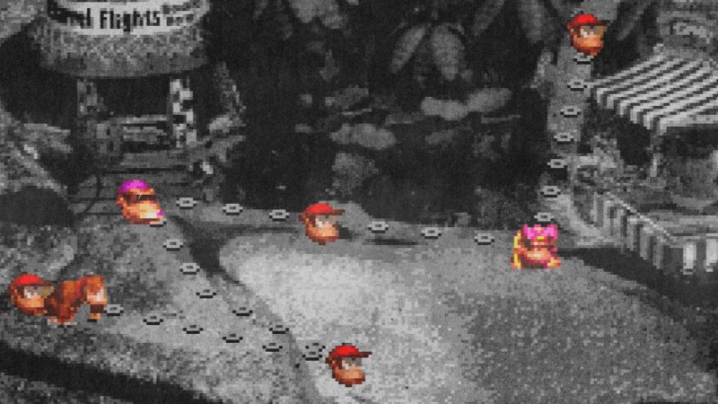 La mappa di Donkey Kong Country