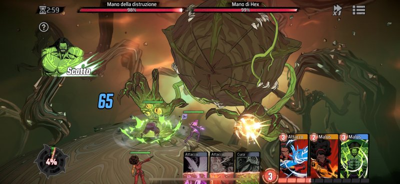 Uno degli enormi boss di Marvel Mystic Mayhem