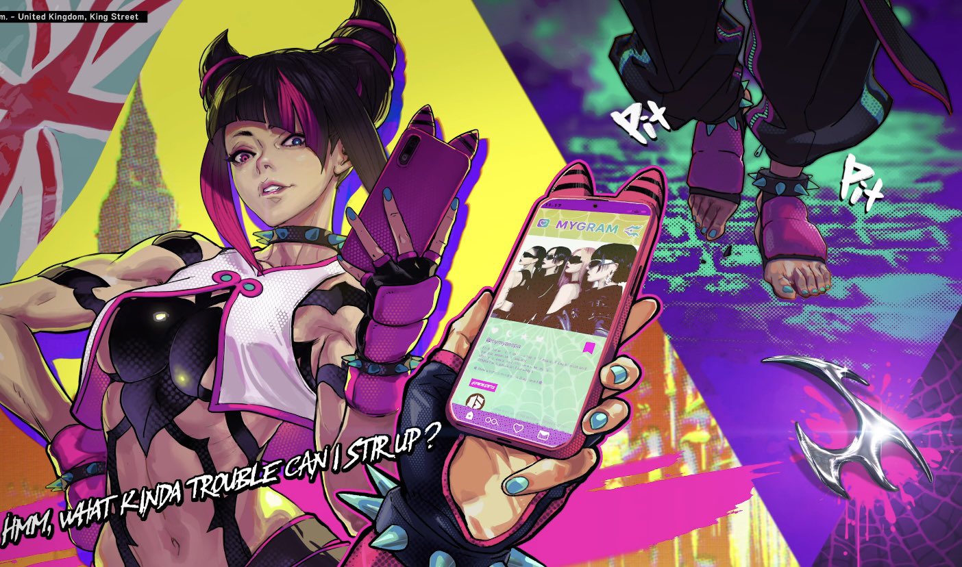 Un artwork del crossover tra Street Fighter 6 e Aespa