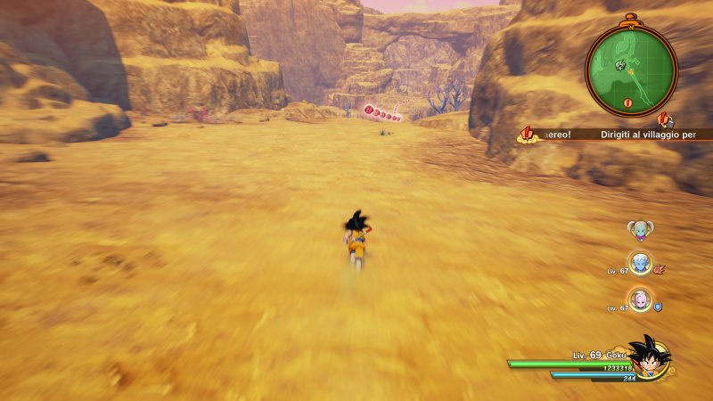 L'esplorazione a piedi in Dragon Ball Z: Kakarot - DAIMA: Avventura nel Regno Demoniaco non è entusiasmante, ma ce la si fa andar bene L'esplorazione a piedi in Dragon Ball Z: Kakarot - DAIMA: Avventura nel Regno Demoniaco non è entusiasmante, ma ce la si fa andar bene