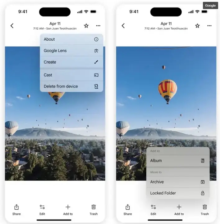 L'aggiornamento di Google Foto