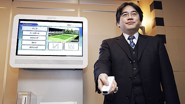 Sempre Iwata, qui con Nintendo Wii