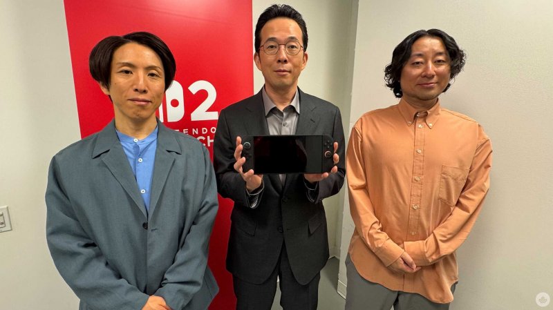 I direttori di Switch 2, tra cui spiccano Kawamoto, producer di Switch 2, e Dohta, principale programmatore dei The Legend of Zelda open-air