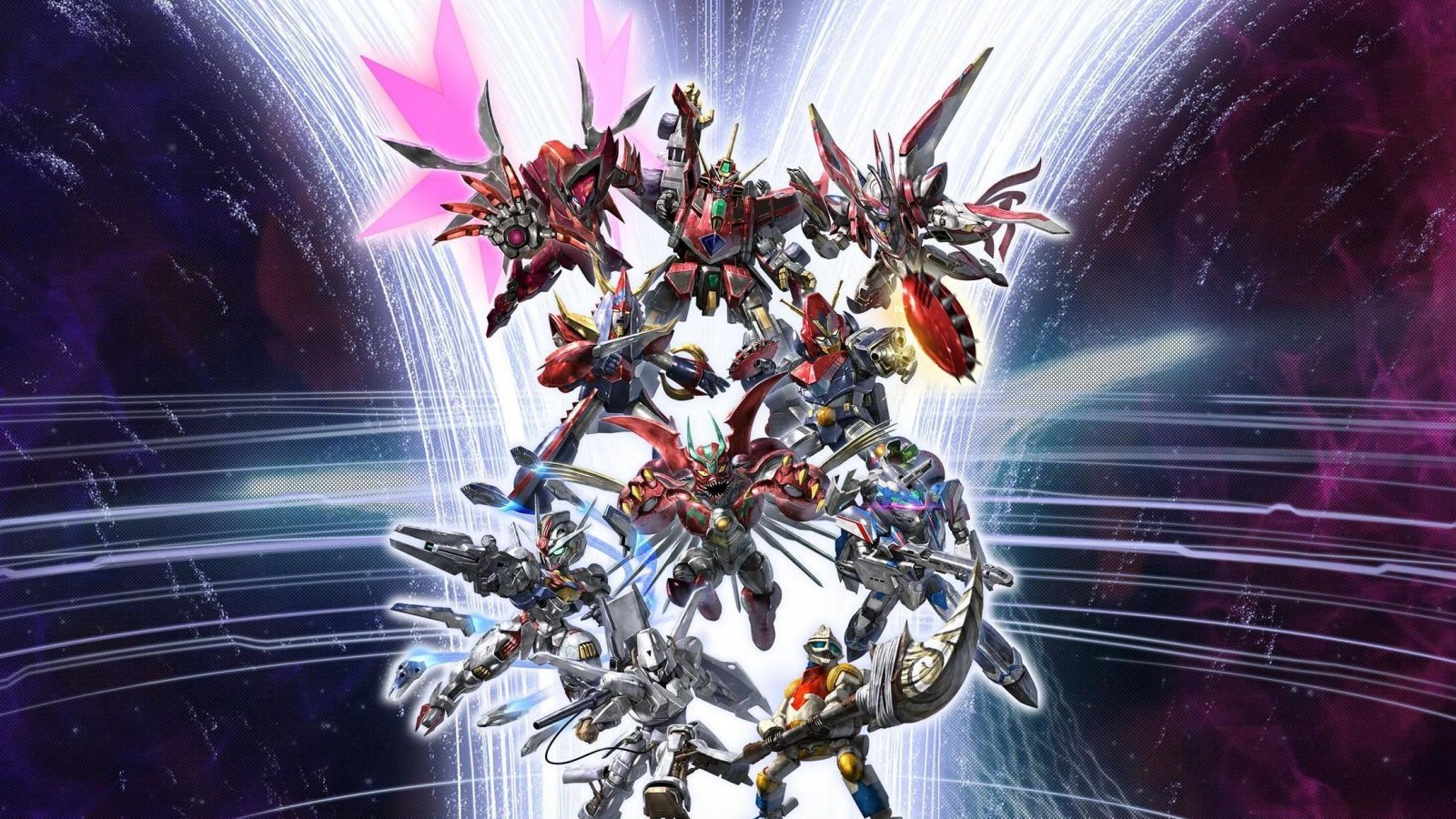 Un artwork di Super Robot Wars Y