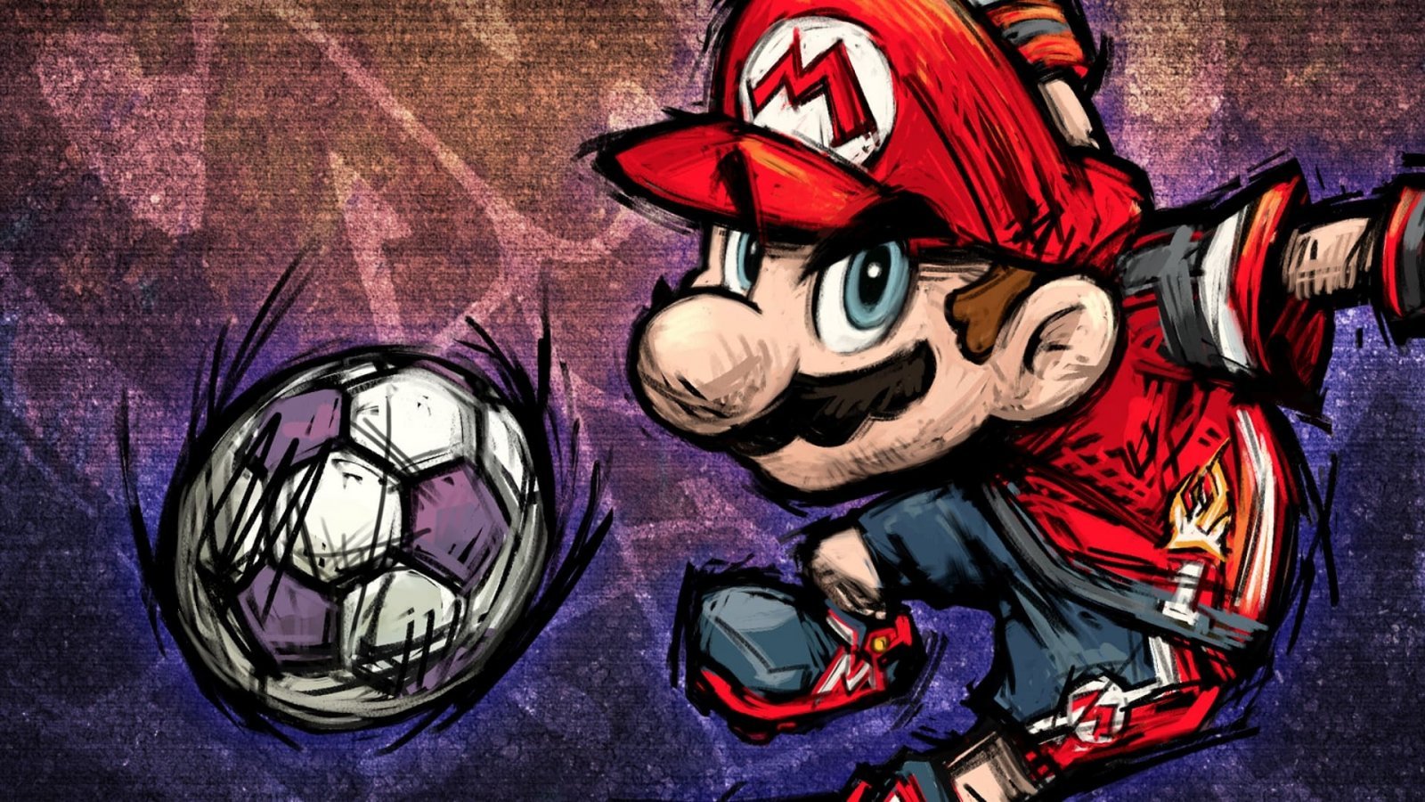 Un'illustrazione di Mario Smash Football