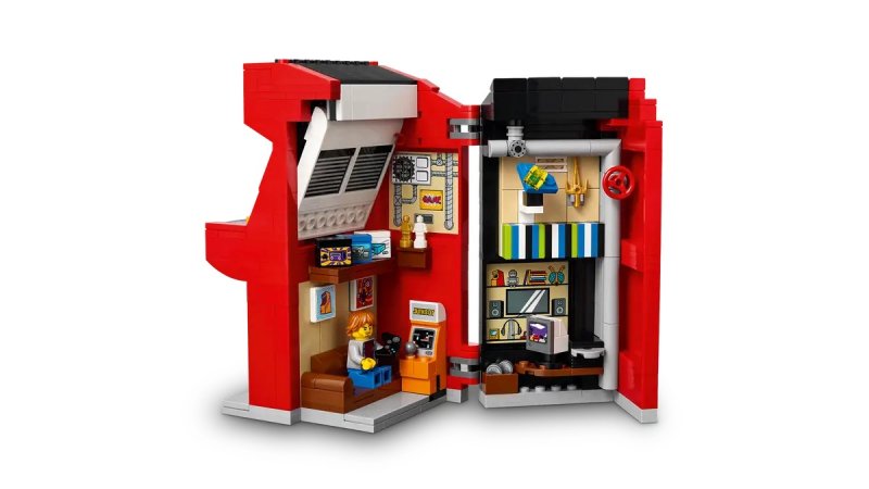 L'interno del Cabinato Arcade LEGO