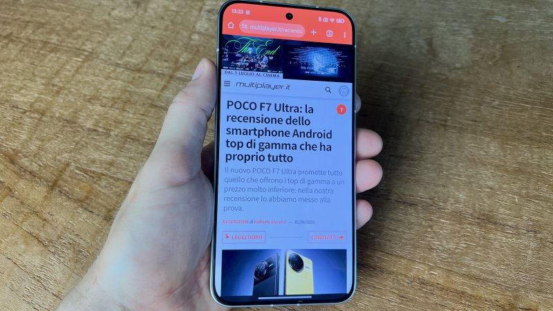 Lo schermo di POCO F7 è protetto da Gorilla Glass 7i Lo schermo di POCO F7 è protetto da Gorilla Glass 7i