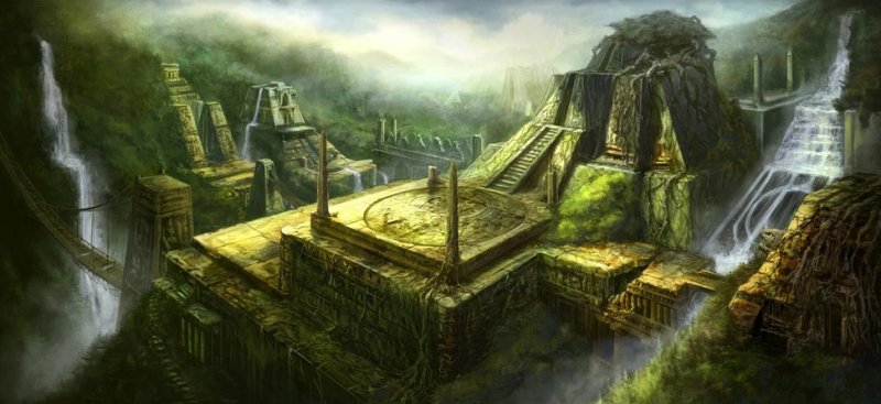 La concept art di Kurast di Peter Lee