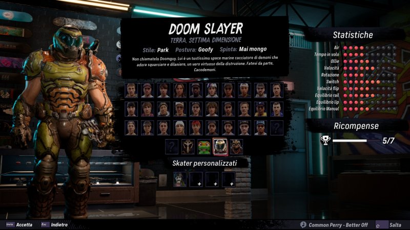 Il Doom Slayer è uno dei personaggi giocabili (se comprate l'edizione deluxe)