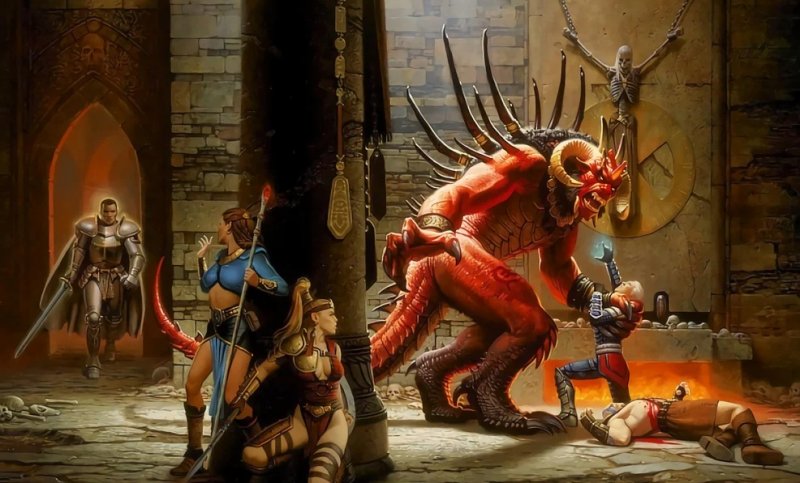 Una delle prime concept art originali di Diablo II