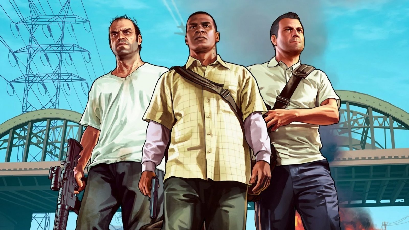I tre protagonisti di Grand Theft Auto V