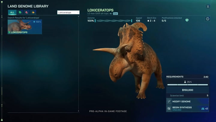 Jurassic World Evolution 3 - Trailer dei Lokiceratops