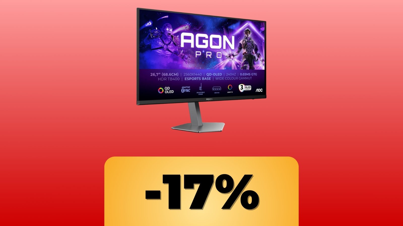 Il monitor e lo sconto Amazon