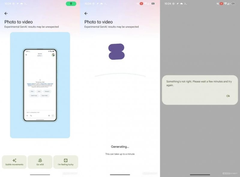 L'interfaccia di Google Foto Remix (fonte: Android Authority)
