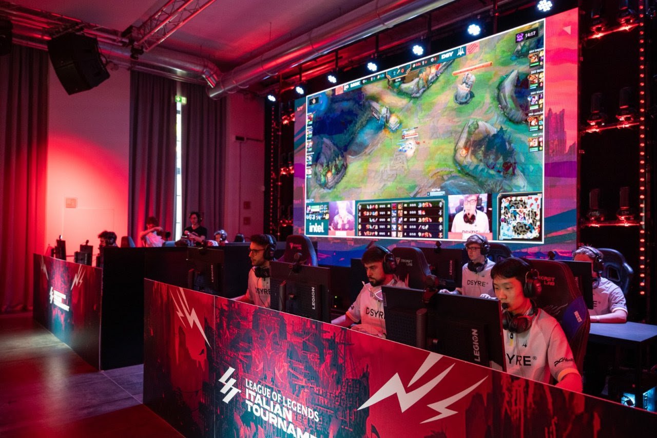 Una foto dalle finali di League of Legends