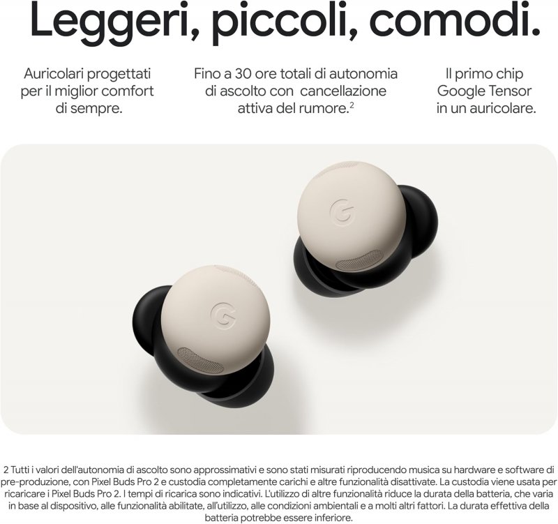 Le specifiche dei Google Pixel Buds Pro 2 Le specifiche dei Google Pixel Buds Pro 2