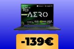 Il laptop gaming Gigabyte AERO X16 è in offerta su Amazon per i Prime Day 2025 - Notizia